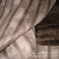 Shiny Bronzing Fabric Polyester Suede Leather for Home Decoration